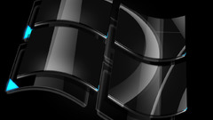 Black windows vista glassy