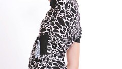 Black woman dress white background blondes skirts smiling ella 