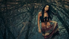 Black woman dress Wilde brunettes indian talisman