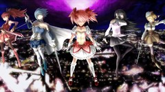 Blade Anime anime girls mahou shoujo madoka magica akemi homura 