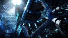 Blade Anime blue hair long hair anime girls boots Lilith S4 