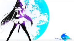 Blade Anime long hair anime girls blue eyes purple hair 