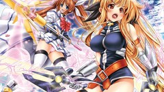 Blade Anime Ribbons long hair anime girls blue eyes takamachi 
