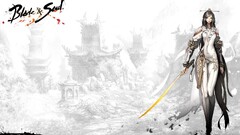 Blade & Soul video games mmorpg anime girls sword fantasy girl