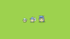 Blastoise Simple Background green