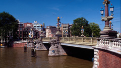Blauwbrug blue Bridge high
