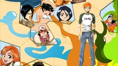 Bleach kurosaki ichigo inoue orihime kuchiki rukia zangetsu 