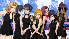Bleach shihouin yoruichi matsumoto rangiku inoue orihime 