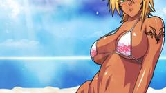 Bleach swimsuits anime girls