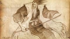 Bleach Zaraki Kenpachi sketches