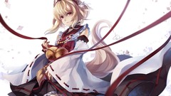 Blondes animal ears tails detached sleeves Japanese clothes fox 