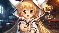 Blondes anime girls game cg Hitomaru Crystal Friends
