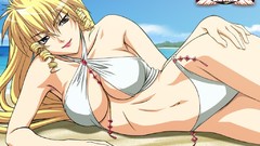 Blondes bikini anime girls