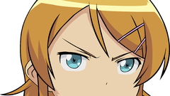 Blondes blue eyes stare