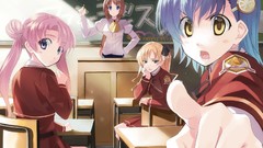 Blondes blue hair pink