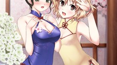 Blondes blush brown eyes black hair hanasaku iroha matsumae 