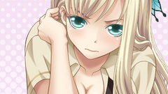 Blondes boobs cleavage tie