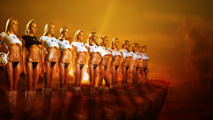 Blondes boobs woman models