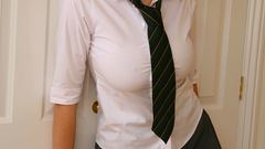 Blondes boobs woman stockings