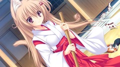 Blondes cgi nekomimi kimono