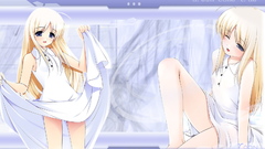 Blondes dress blue eyes