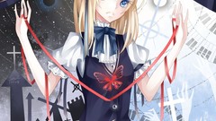 Blondes dress blue eyes