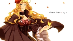 Blondes dress cleavage umineko