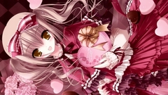 Blondes dress Flowers chocolate