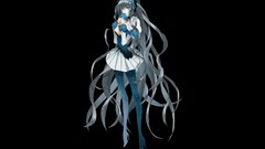 Blondes Flowers blue eyes