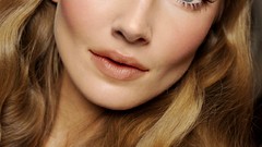 Blondes green eyes supermodels pink lipstick Eniko Mihalik