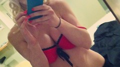 Blondes iphone mirrors self shot Kayden Kenzie