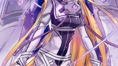 Blondes long hair anime girls purple eyes scans Bunbun 