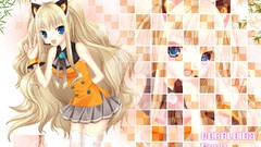 Blondes long hair blue eyes vocaloid animal ears SeeU