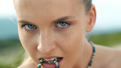 Blondes Marketa Pechova faces