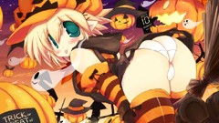 Blondes panties ass Halloween