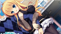 Blondes panties blue eyes