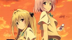 Blondes pink hair seifuku to-love-ru golden darkness momo velia 