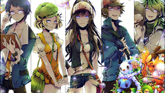 Blondes Pokemon glasses long