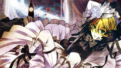 Blondes Ribbons green eyes