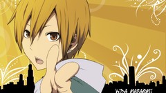 Blondes school uniforms short hair yellow eyes open mouth 