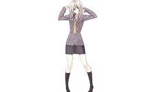 Blondes school uniforms tie