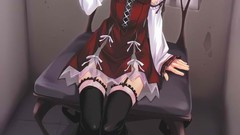 Blondes short hair thigh