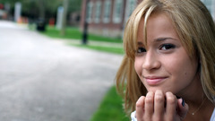 Blondes smiling Alicia Sacramone