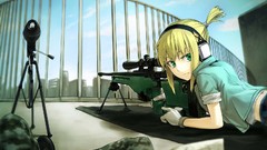 Blondes sniper rifles green