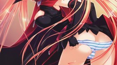 Blondes striped lingerie hair