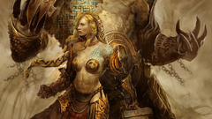 Blondes tattoos woman video