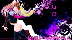 Blondes tights Anime pink