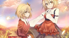 Blondes touhou autumn twins