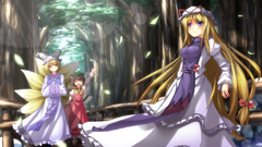 Blondes touhou dress long