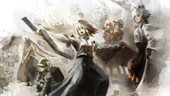 Blondes touhou long hair